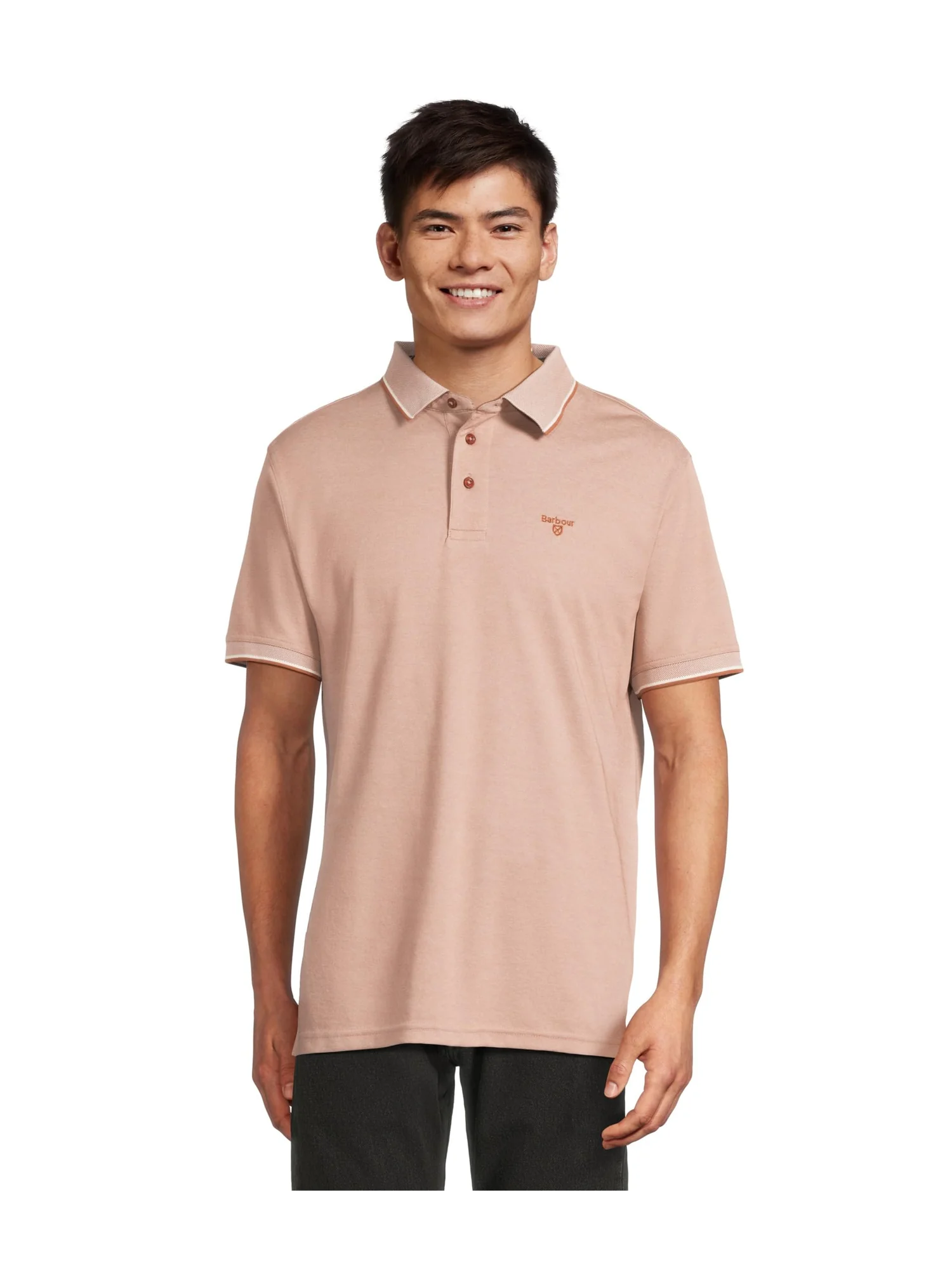 Поло Barbour Heydon Performance Polo — коричневый