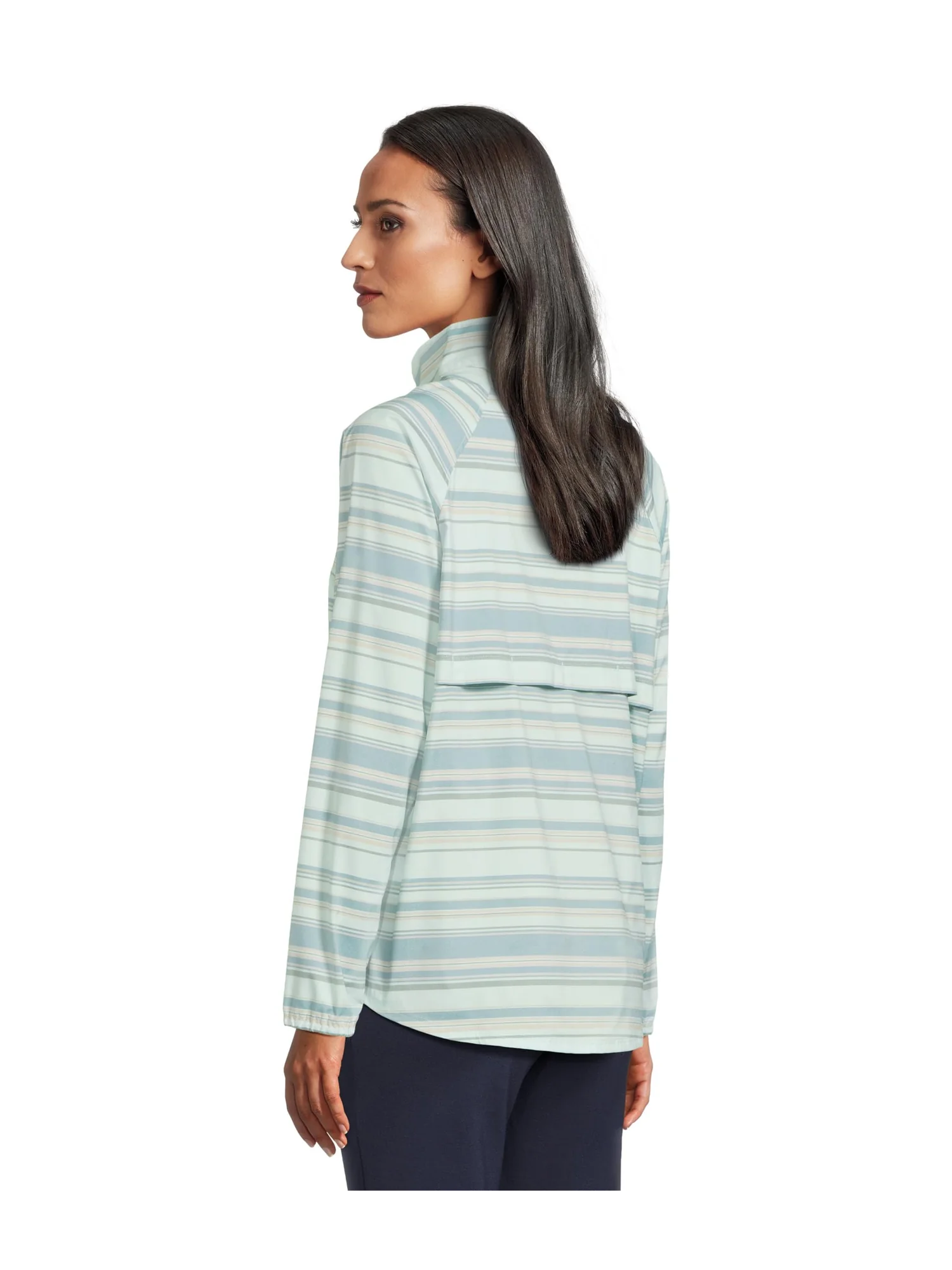 Пуловер L.L.Bean Everyday SunSmart Quarter-Zip Pullover Colorblock Woven Shirt — 3
