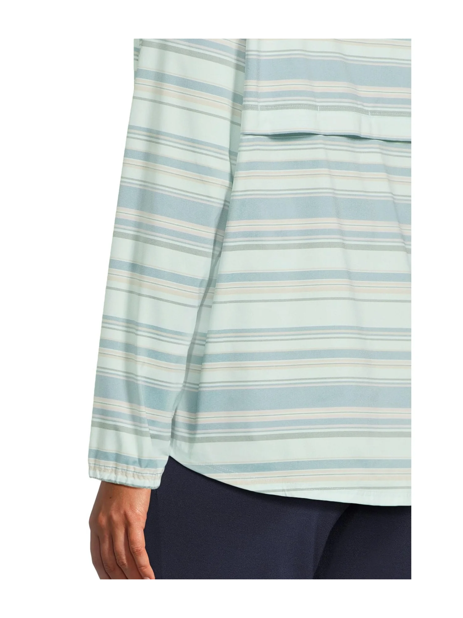 Пуловер L.L.Bean Everyday SunSmart Quarter-Zip Pullover Colorblock Woven Shirt — 4