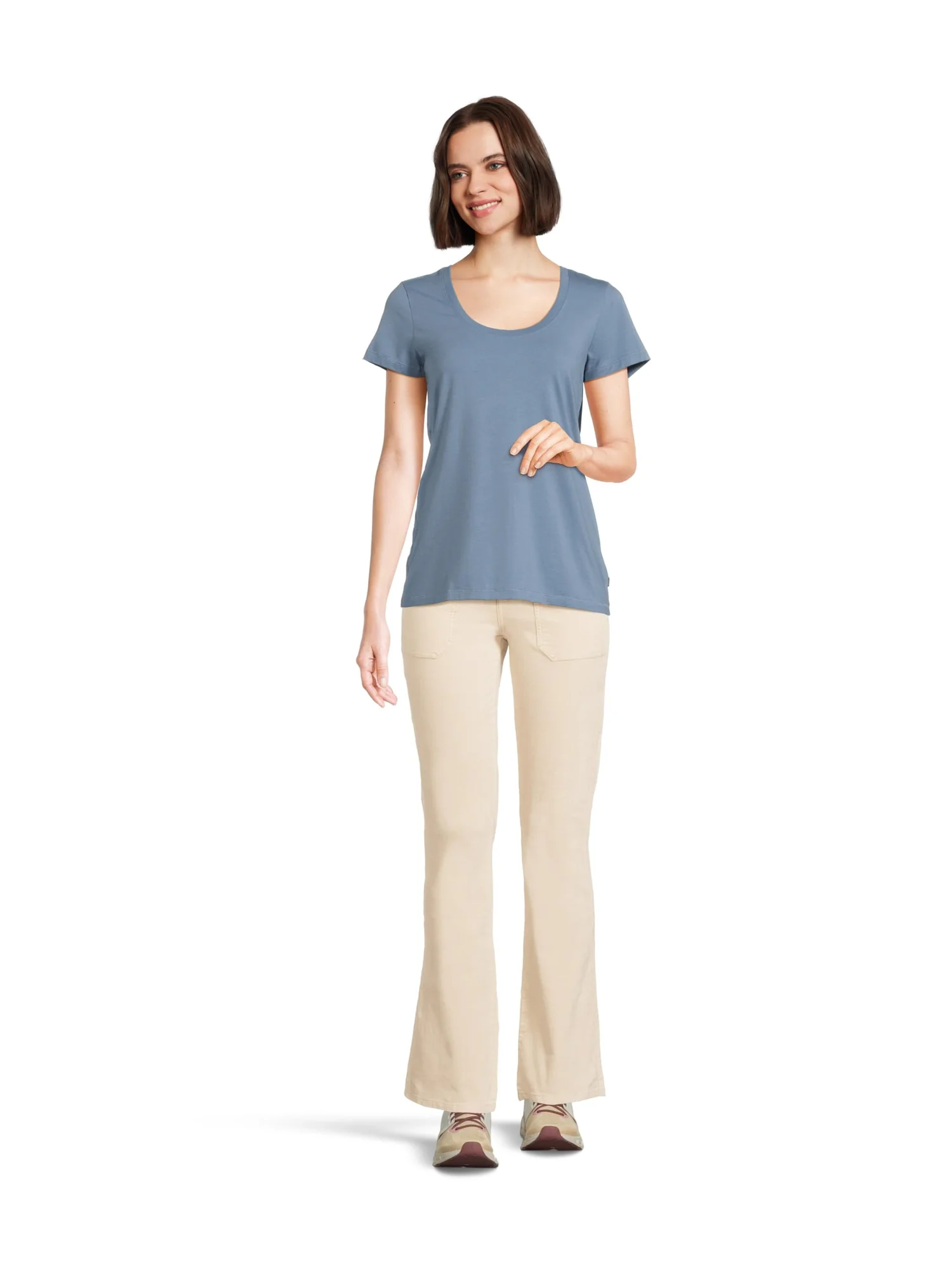 Футболка L.L.Bean Soft Stretch Supima Scoop Neck Short-Sleeve Tee — 5