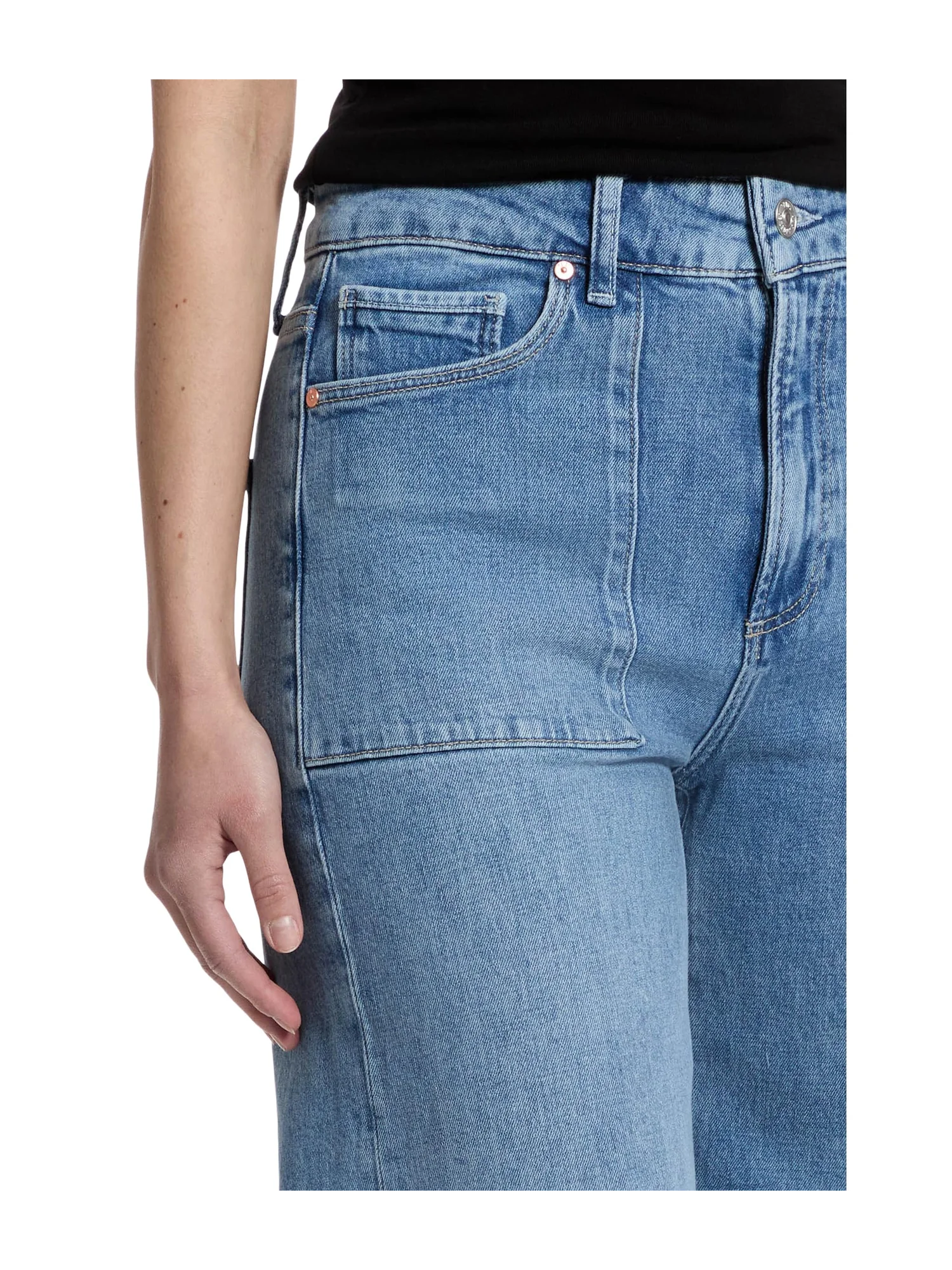 Джинсы Paige Anessa With Patch Pockets And Tab in Marlena, цвет Marlena — 4