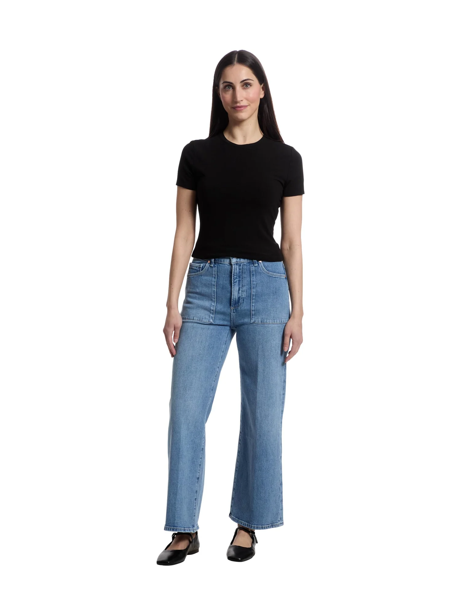 Джинсы Paige Anessa With Patch Pockets And Tab in Marlena, цвет Marlena — 5