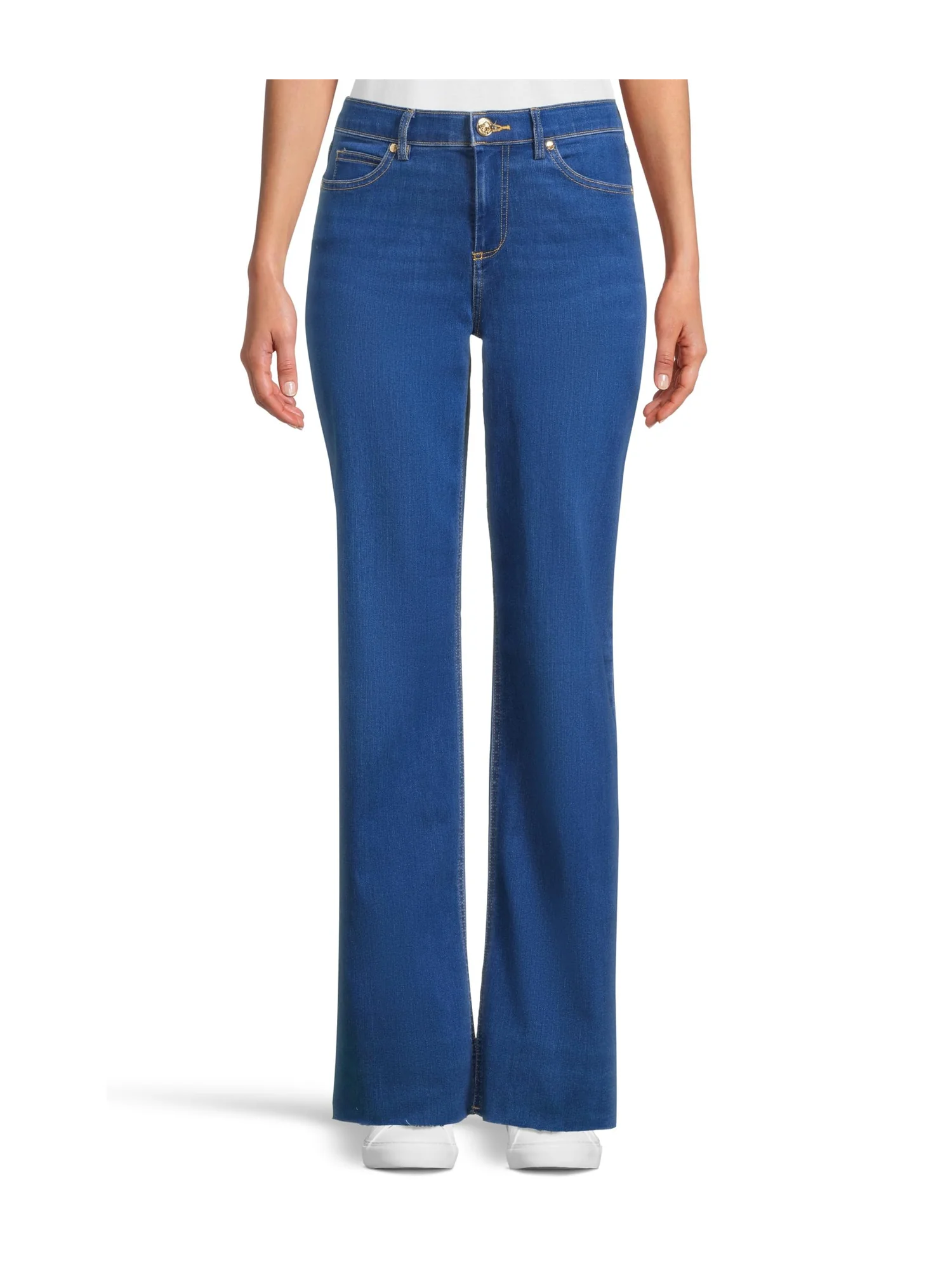 Джинсы Lilly Pulitzer Aniston High-Rise Straight Leg in Medium Wash, цвет Medium Wash — серый