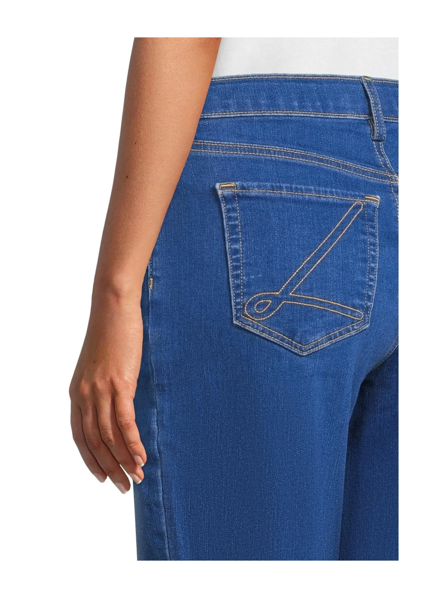 Джинсы Lilly Pulitzer Aniston High-Rise Straight Leg in Medium Wash, цвет Medium Wash — 4