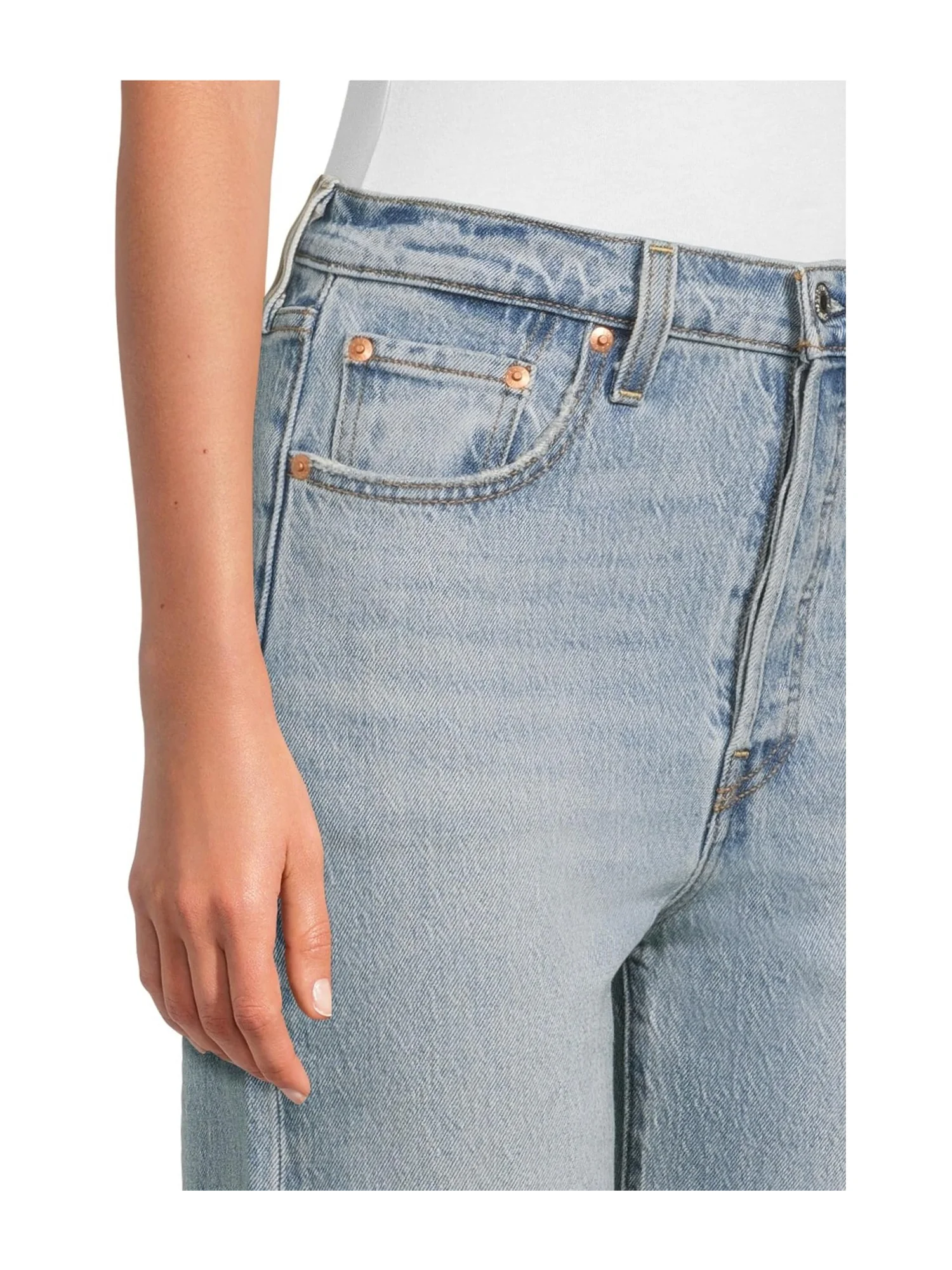 Джинсы Levi's Premium Ribcage Straight Ankle, цвет Let's Share — 4