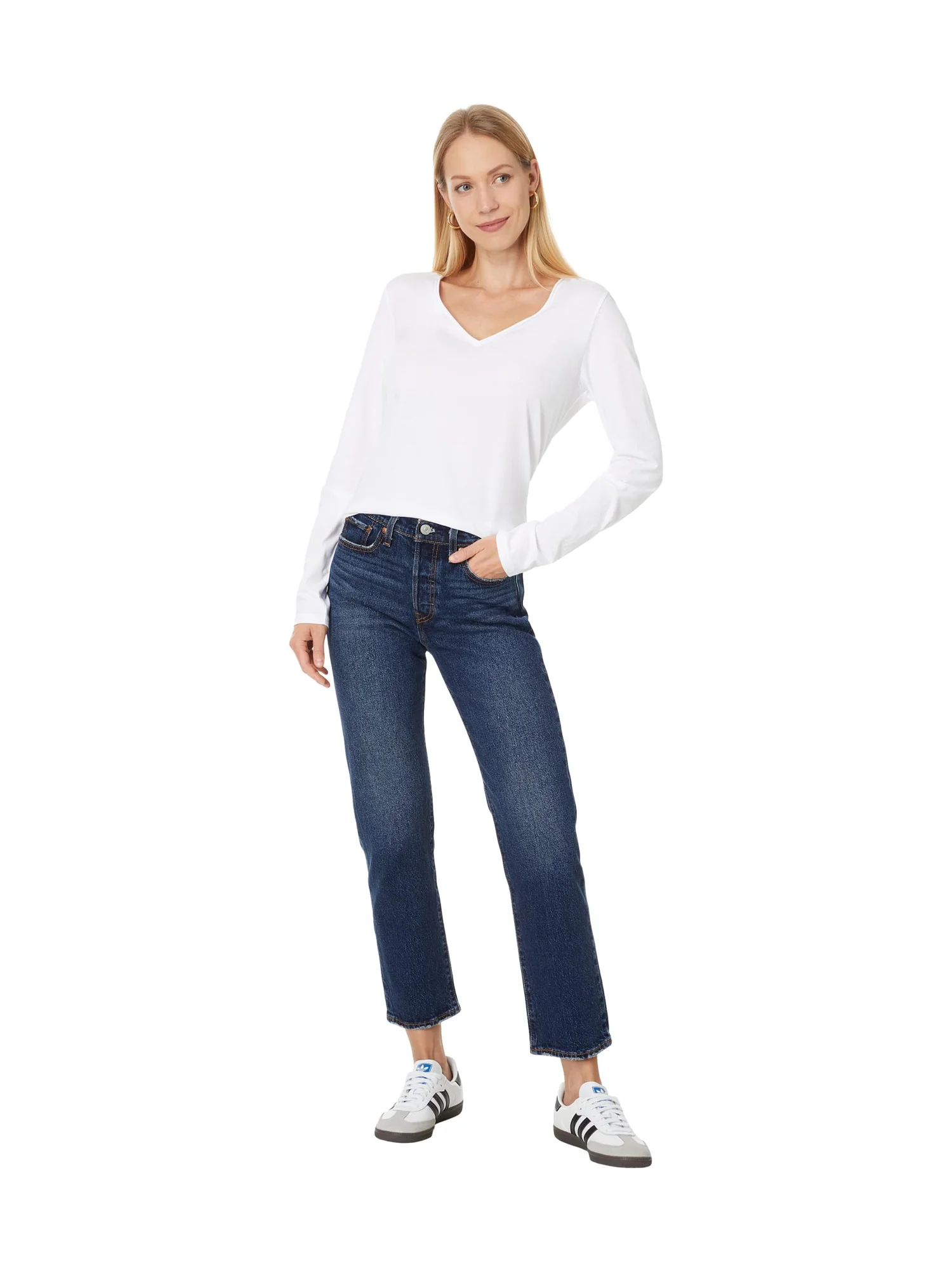Джинсы Levi's Premium Wedgie Straight — 4