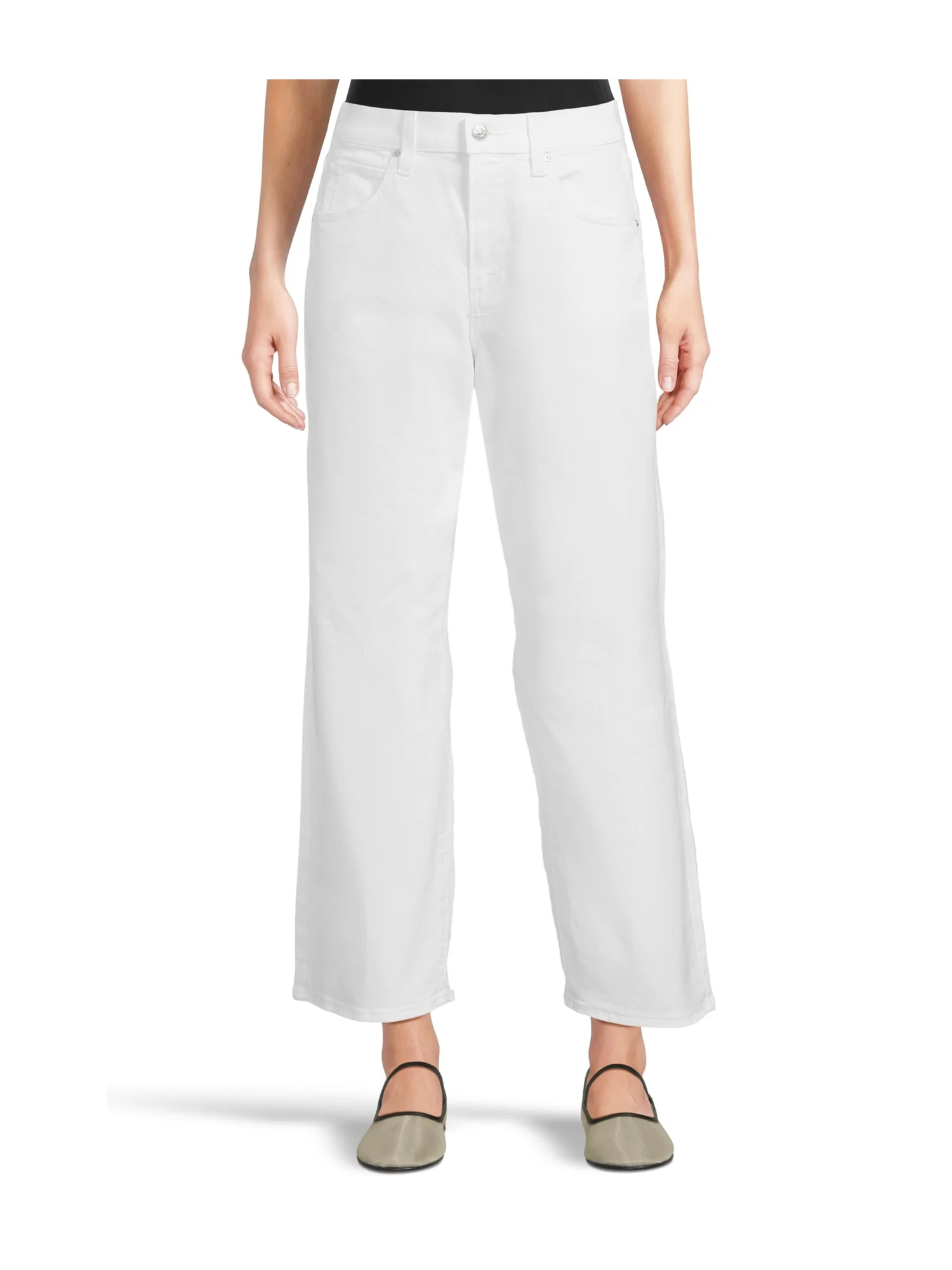 Джинсы Paige Cameron Ankle in Crisp White — белый