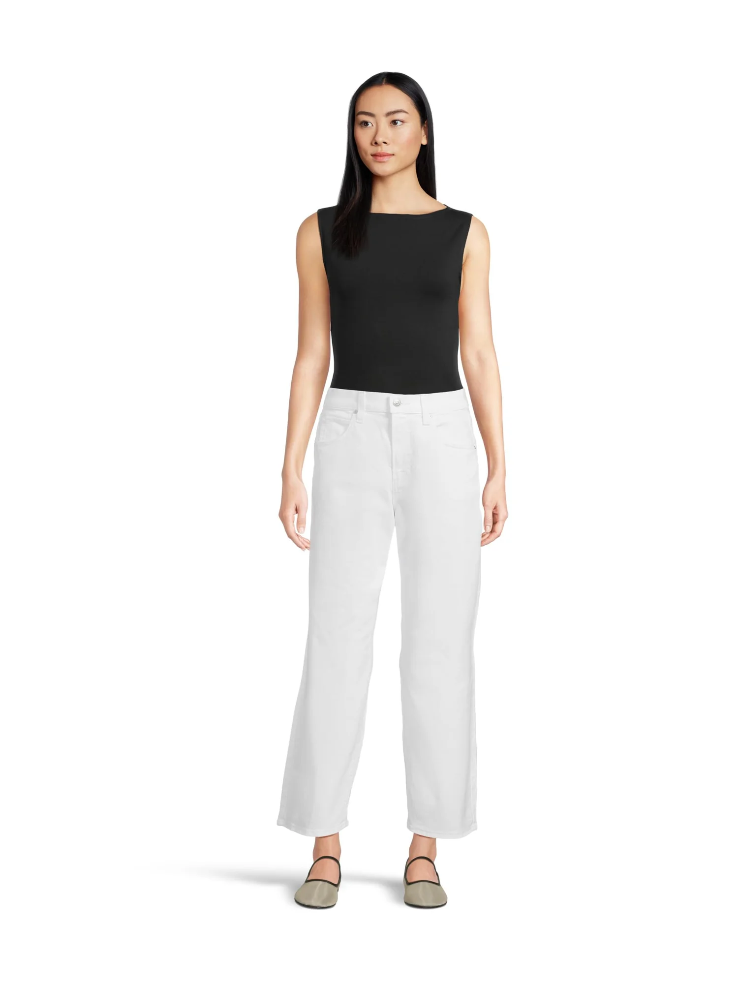 Джинсы Paige Cameron Ankle in Crisp White — 5