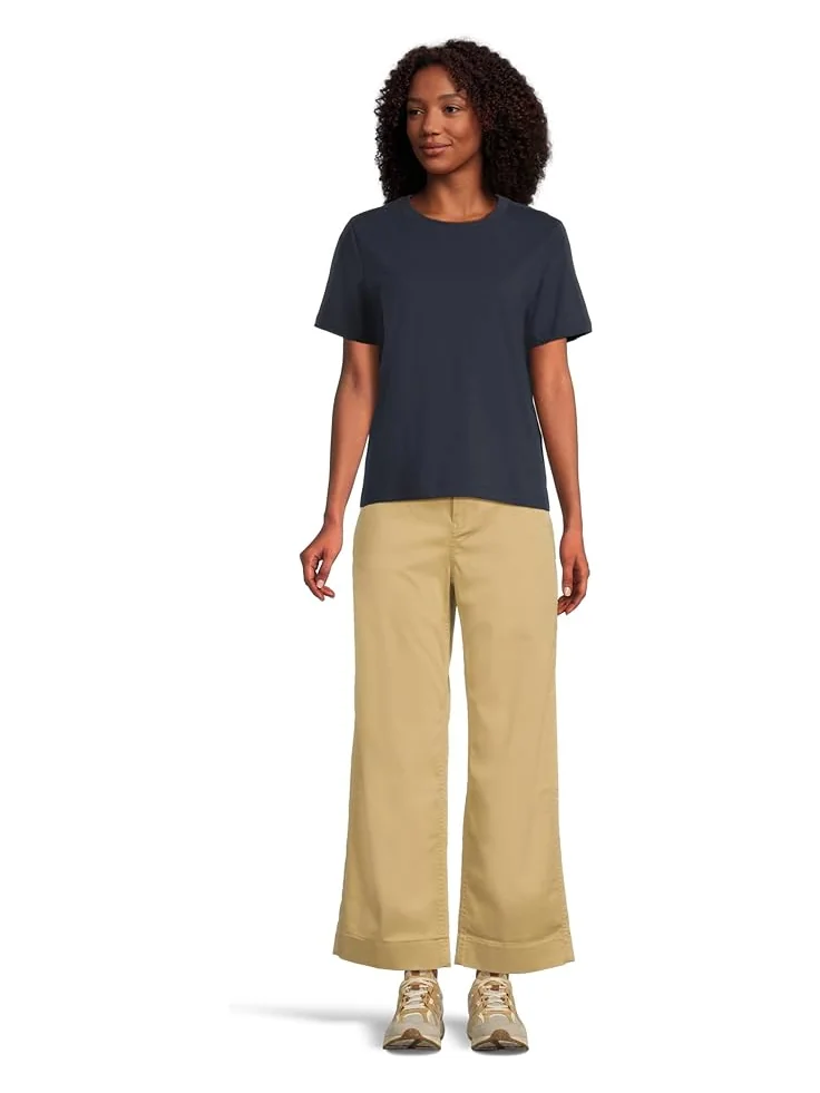 Женские брюки L.L.Bean Comfort Stretch Chino Mid-Rise Wide-Leg, Pinenut — 5
