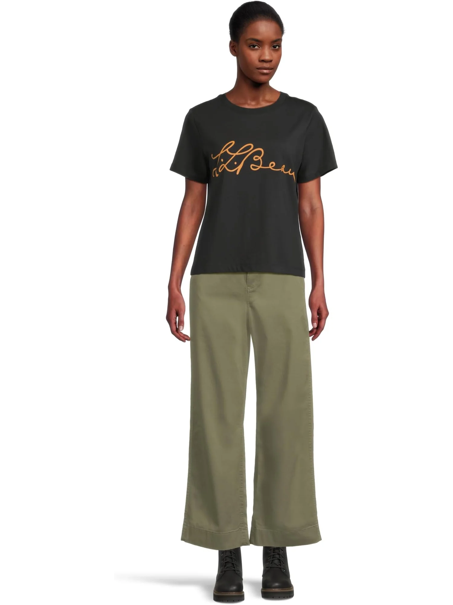 Джинсы L.L.Bean Comfort Stretch Chino Mid-Rise Wide-Leg Pants — 5