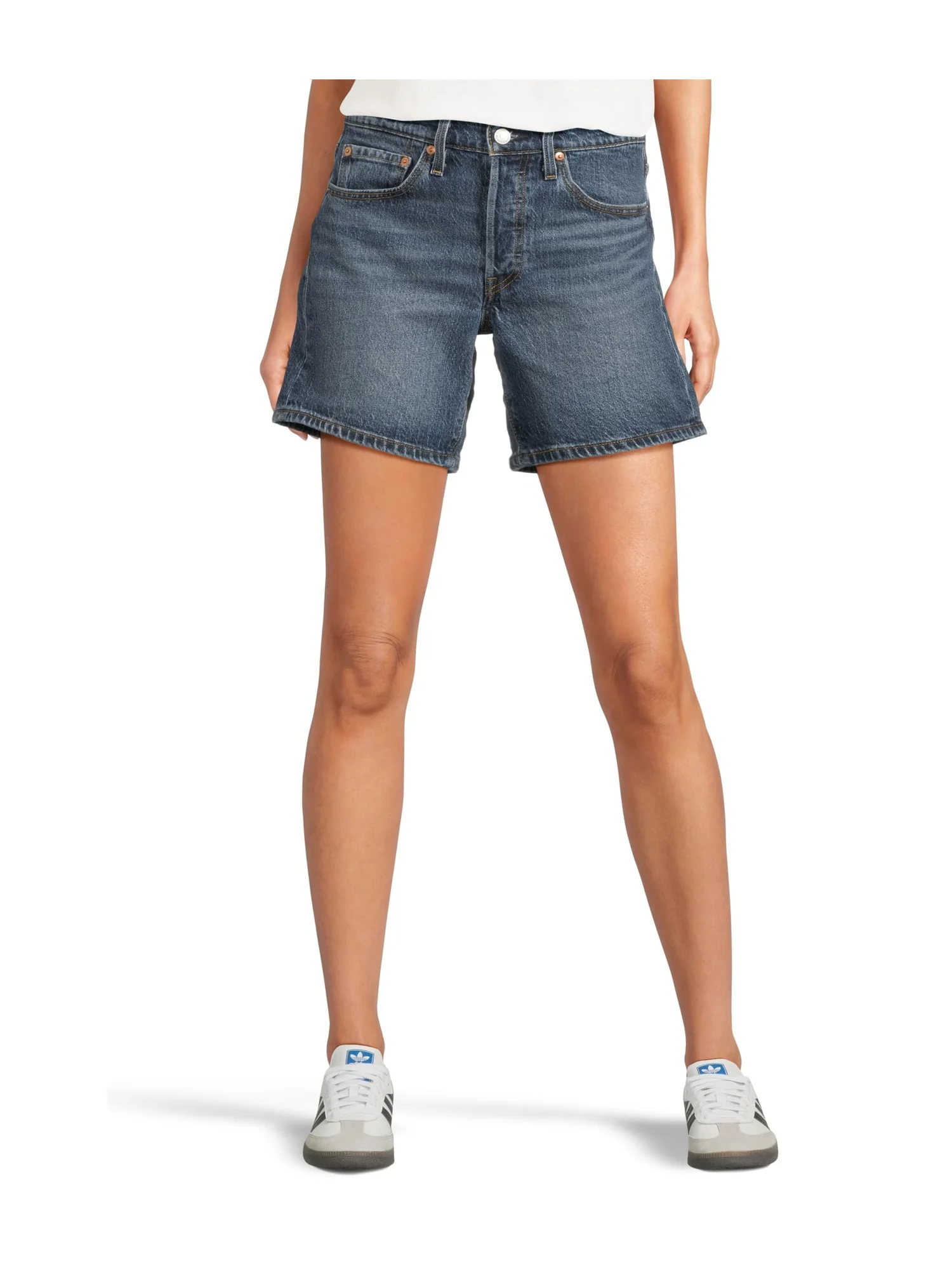 Шорты Levi's Premium 501 Mid Thigh Shorts, цвет Broken Midnight No DX — 1