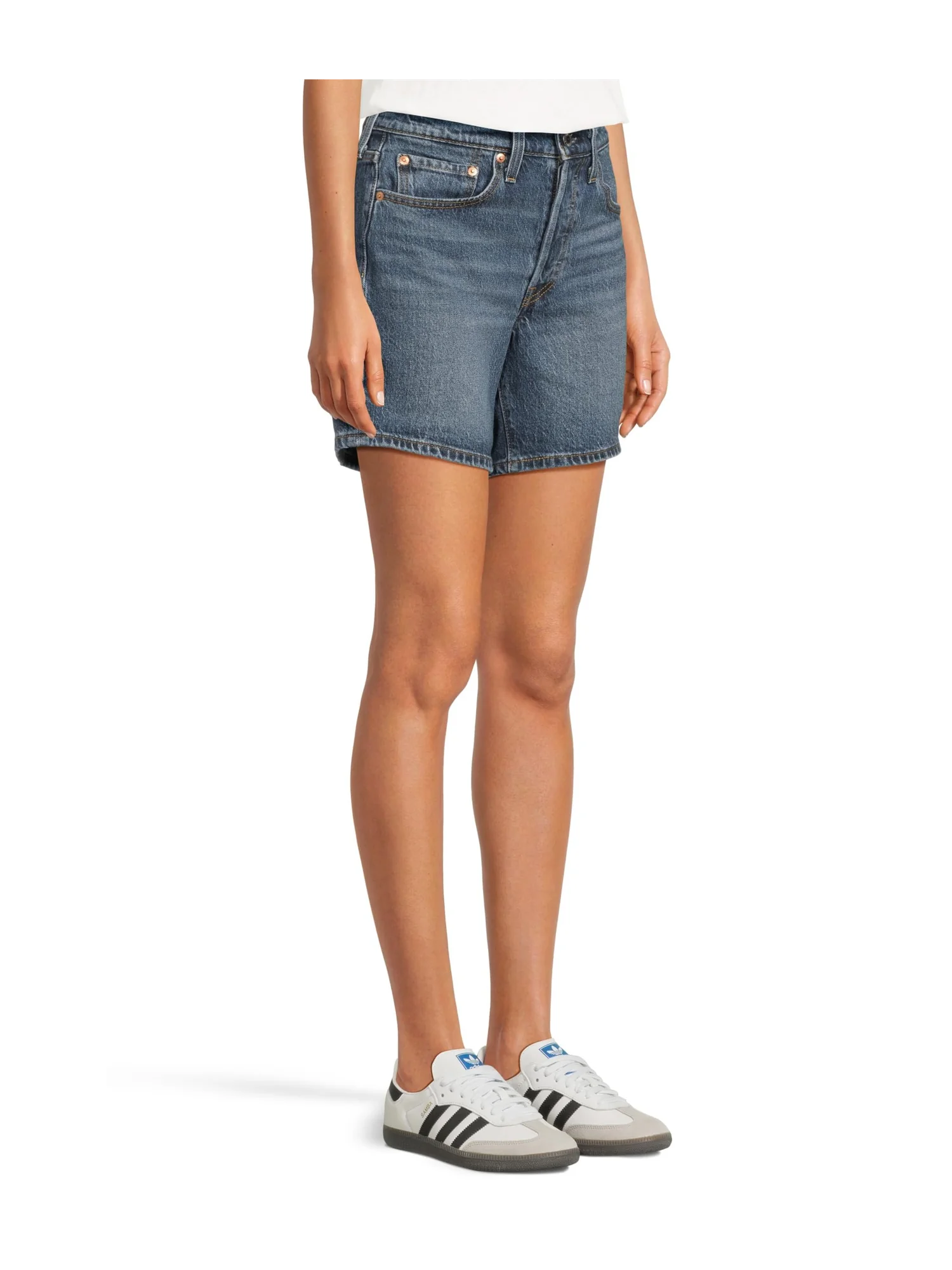 Шорты Levi's Premium 501 Mid Thigh Shorts, цвет Broken Midnight No DX — 2