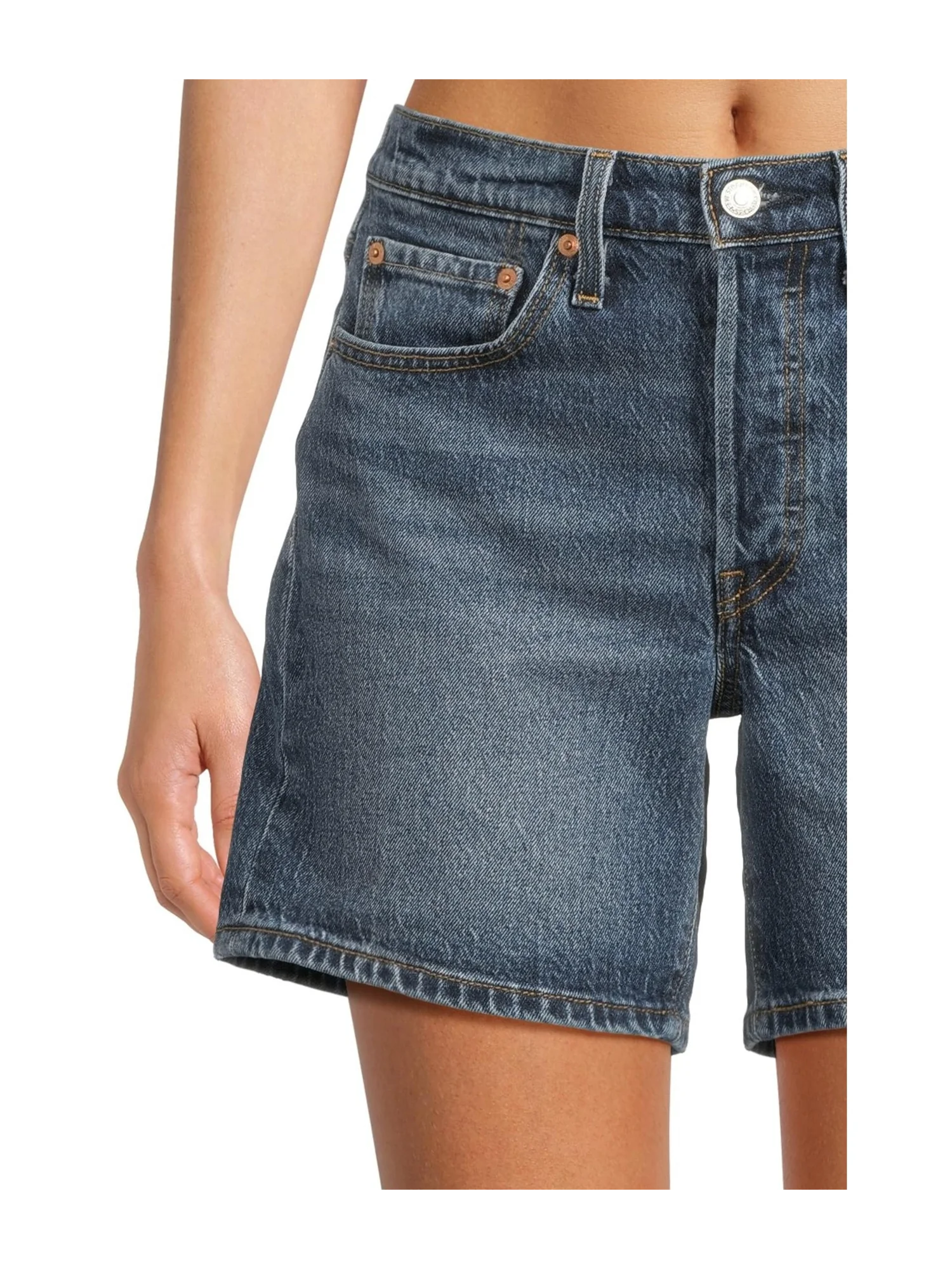 Шорты Levi's Premium 501 Mid Thigh Shorts, цвет Broken Midnight No DX — 4