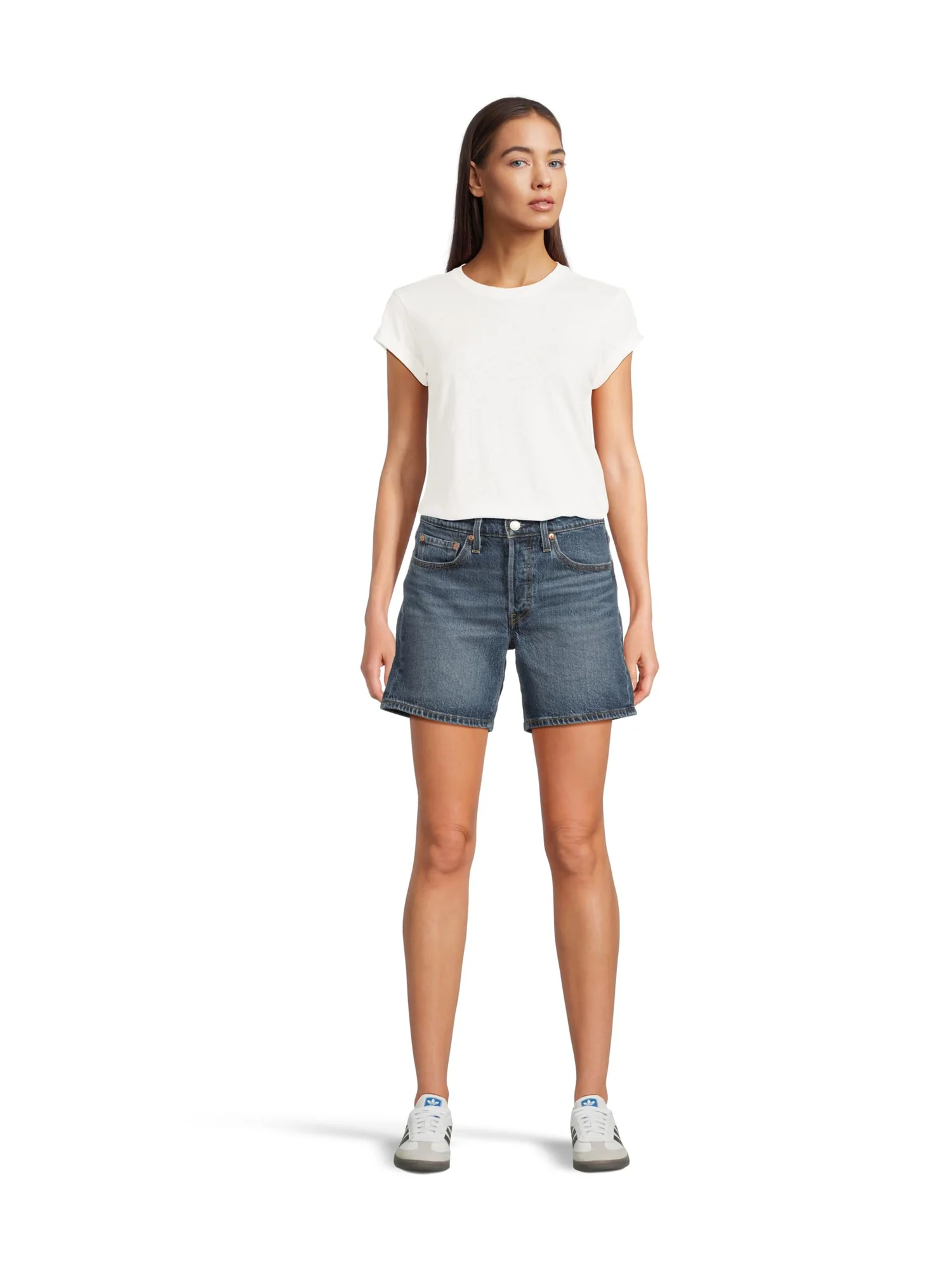 Шорты Levi's Premium 501 Mid Thigh Shorts, цвет Broken Midnight No DX — 5