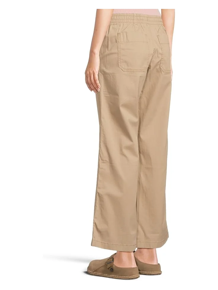 Брюки L.L.Bean Lakewashed Pull-On Wide-Leg Striped Chambray Pants — 3