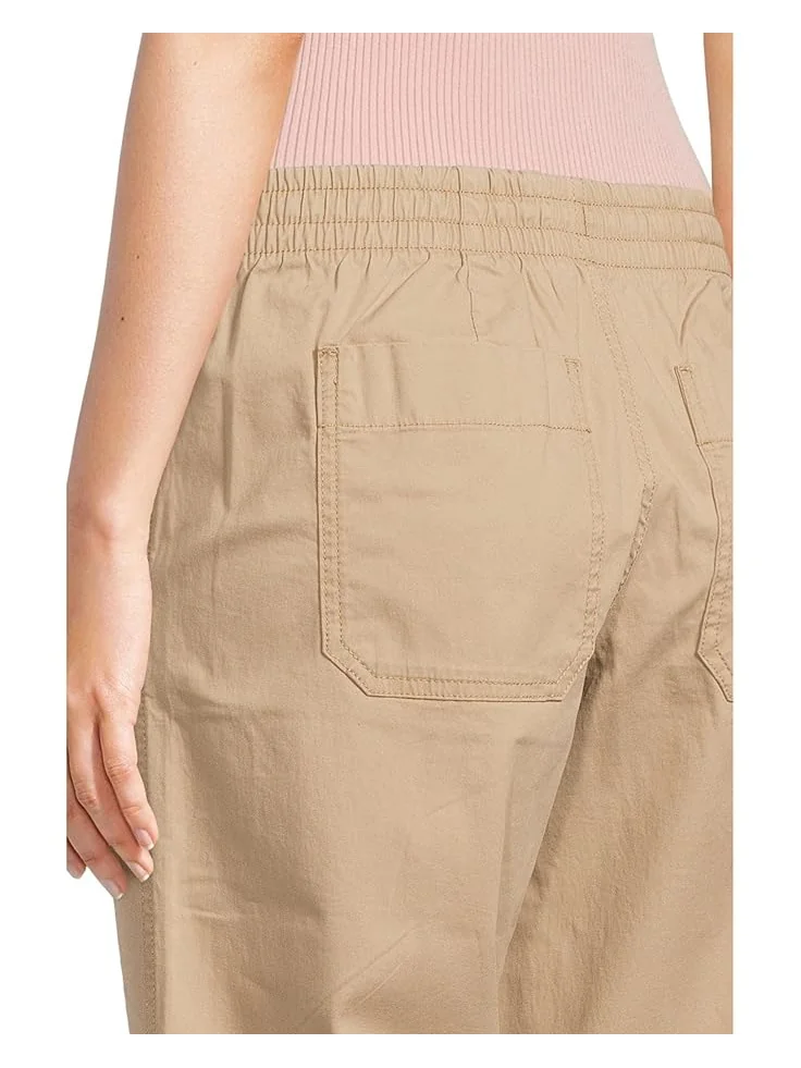 Брюки L.L.Bean Lakewashed Pull-On Wide-Leg Striped Chambray Pants — 4