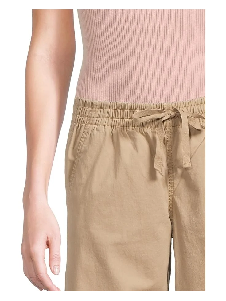 Брюки L.L.Bean Lakewashed Pull-On Wide-Leg Striped Chambray Pants — 5