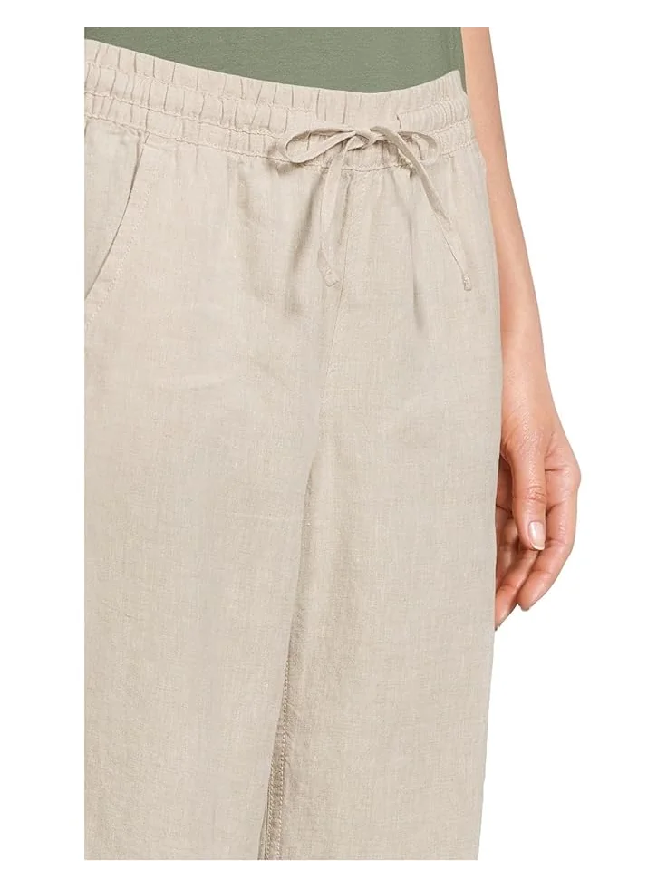 Брюки L.L.Bean Premium Linen Breezy Striped Pull-On Pants — 4