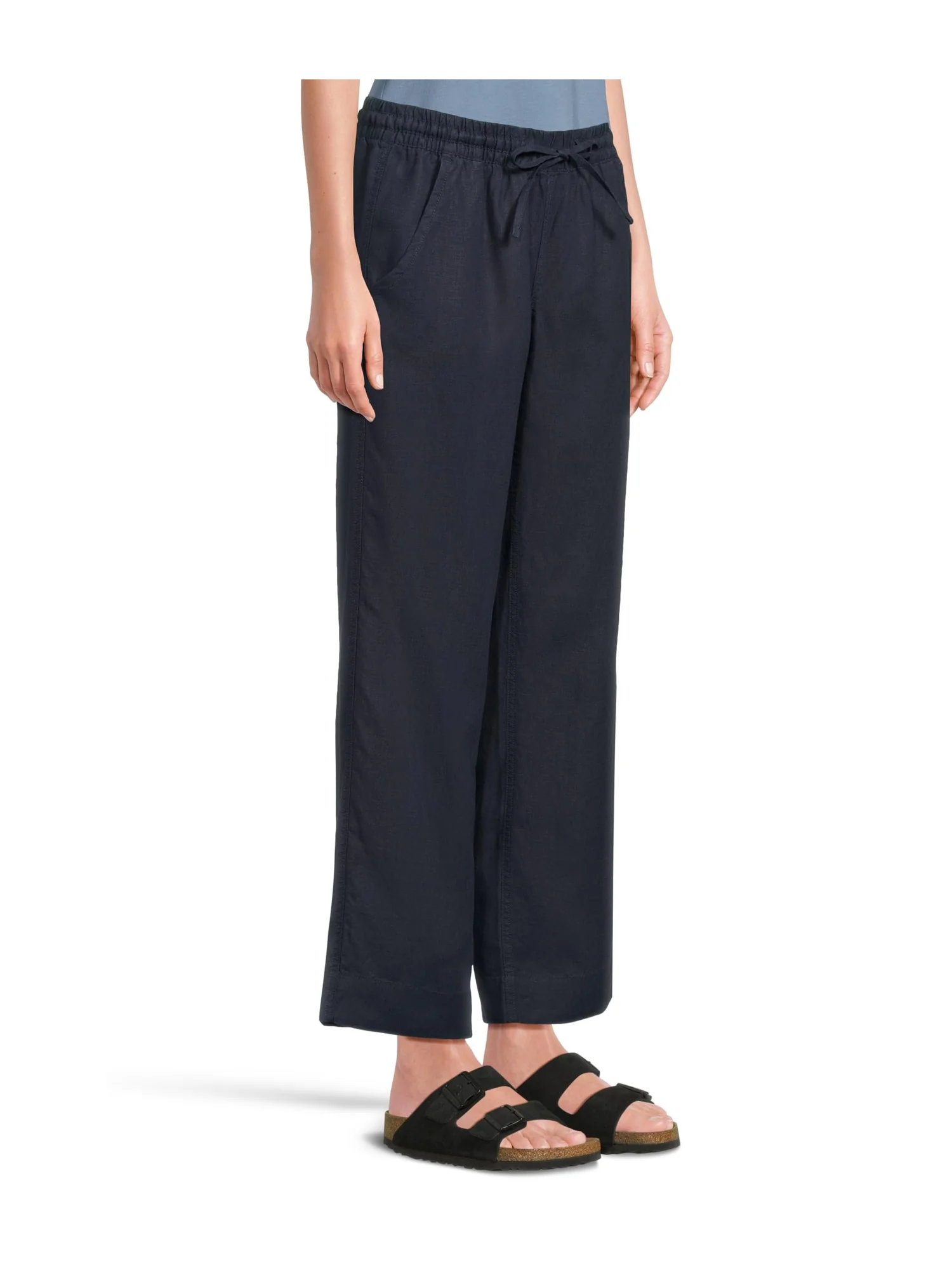 Брюки L.L.Bean Premium Linen Breezy Striped Pull-On Pants — 2