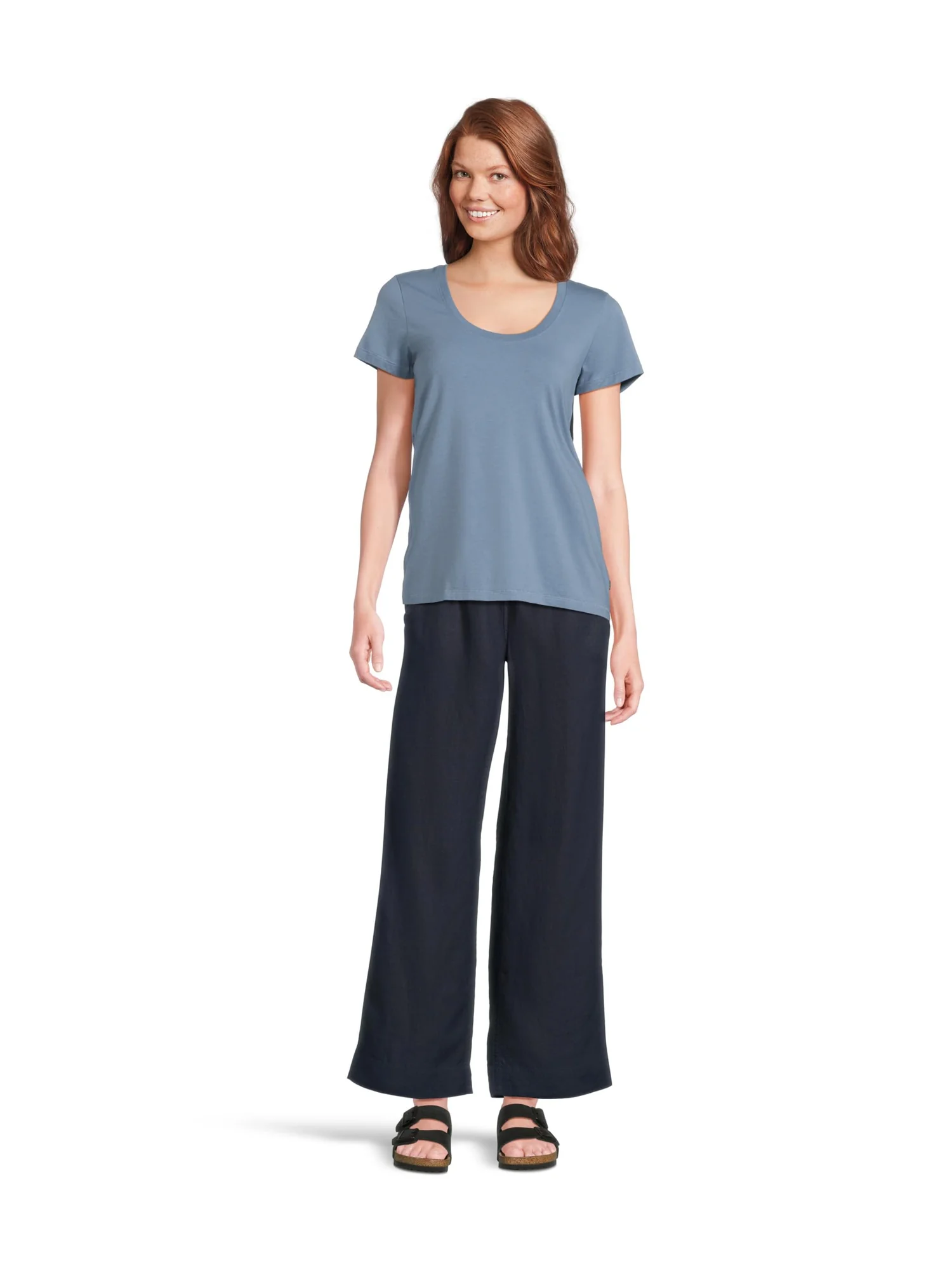 Брюки L.L.Bean Premium Linen Breezy Striped Pull-On Pants — 5