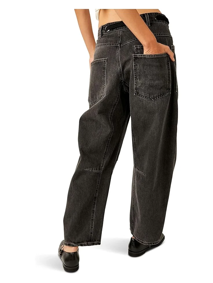 Женские брюки Free People Moxie Low Slung Pull-On Barrel, Night Hawk 2 — 2