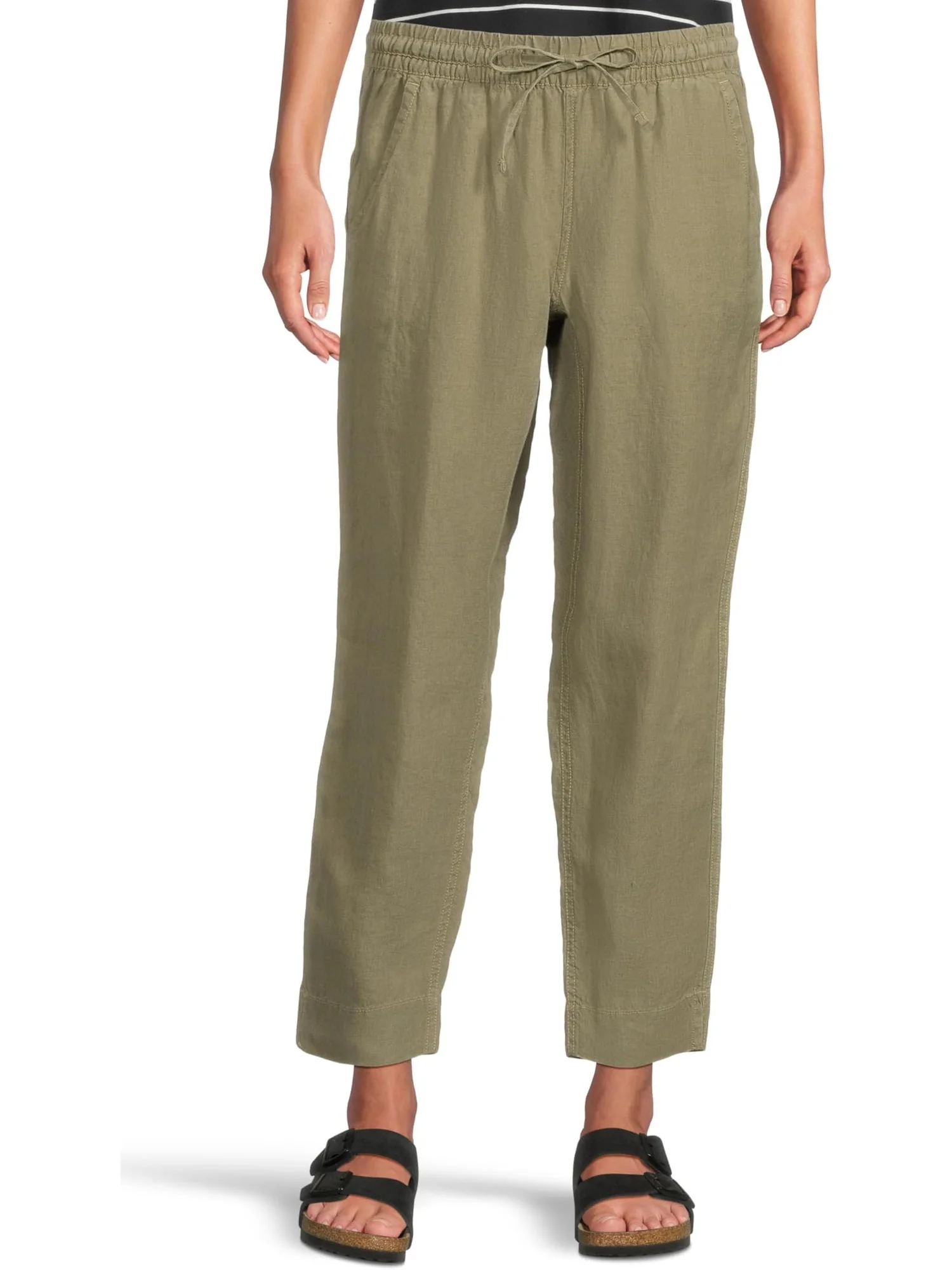 Джинсы L.L.Bean Women's Premium Linen Breezy Pull-On Ankle Pants — 1