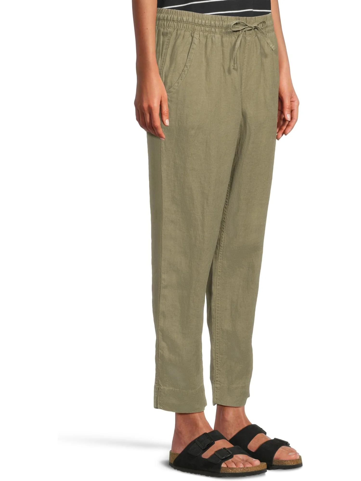 Джинсы L.L.Bean Women's Premium Linen Breezy Pull-On Ankle Pants — 2