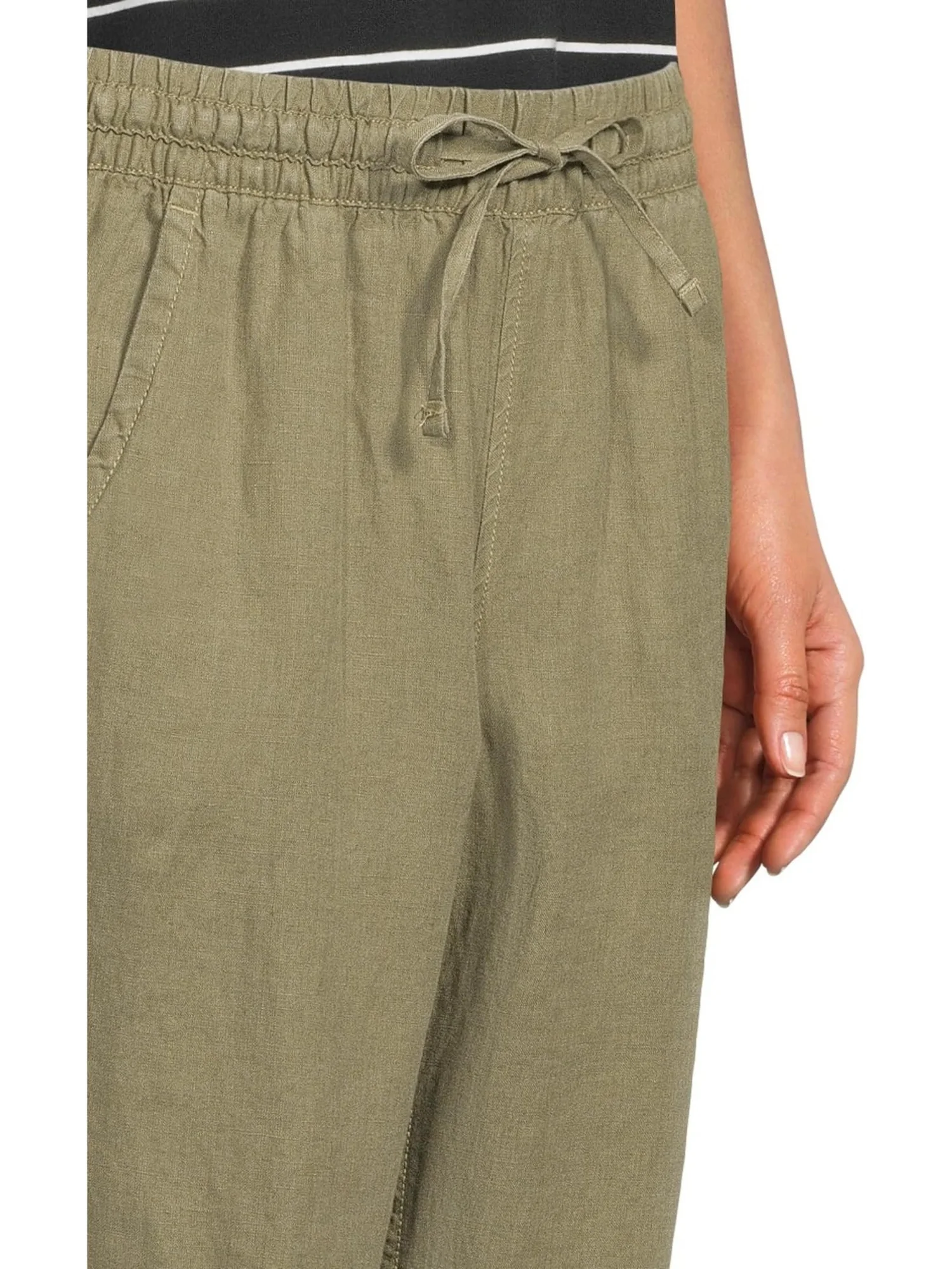 Джинсы L.L.Bean Women's Premium Linen Breezy Pull-On Ankle Pants — 4