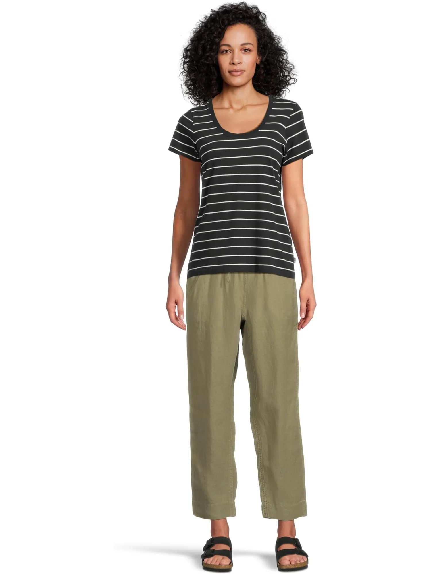 Джинсы L.L.Bean Women's Premium Linen Breezy Pull-On Ankle Pants — 5