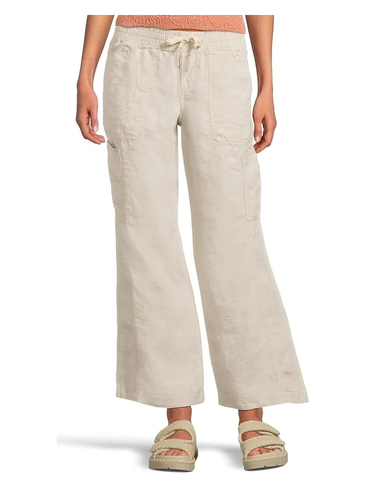 Джинсы L.L.Bean Premium Linen Breezy Mid-Rise Wide Leg Utility Pull-On Pants — 1