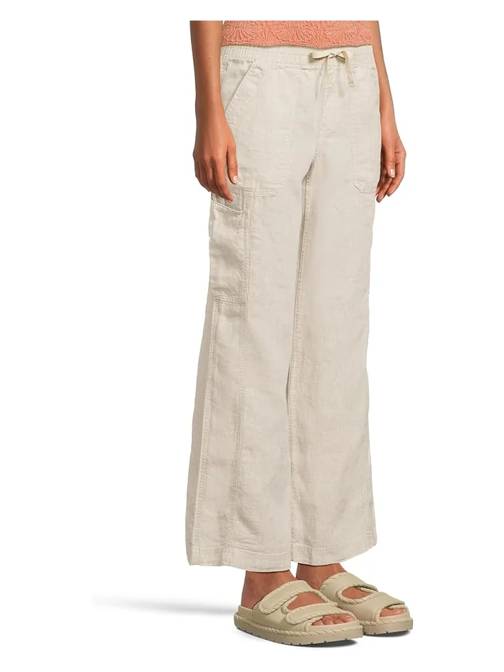 Джинсы L.L.Bean Premium Linen Breezy Mid-Rise Wide Leg Utility Pull-On Pants — 2