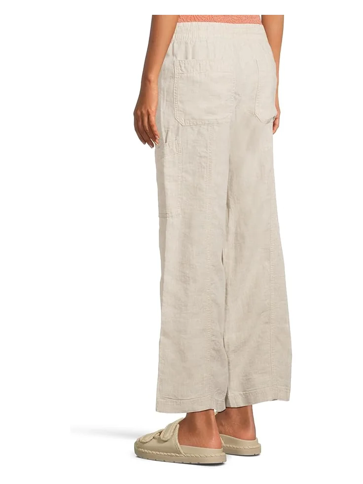 Джинсы L.L.Bean Premium Linen Breezy Mid-Rise Wide Leg Utility Pull-On Pants — 3