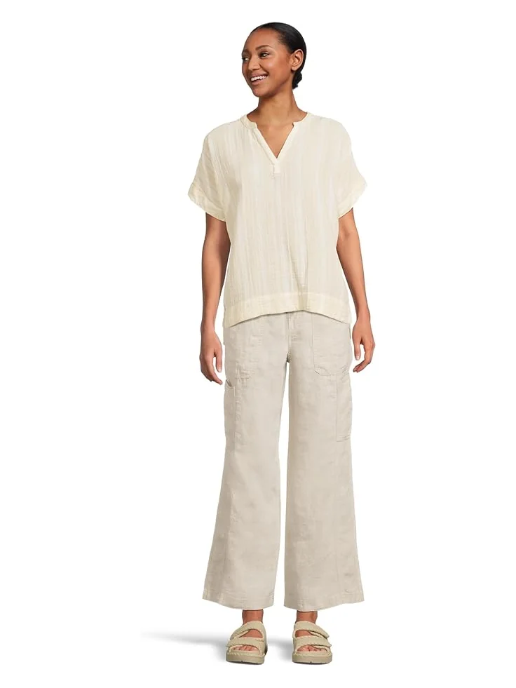 Джинсы L.L.Bean Premium Linen Breezy Mid-Rise Wide Leg Utility Pull-On Pants — 4