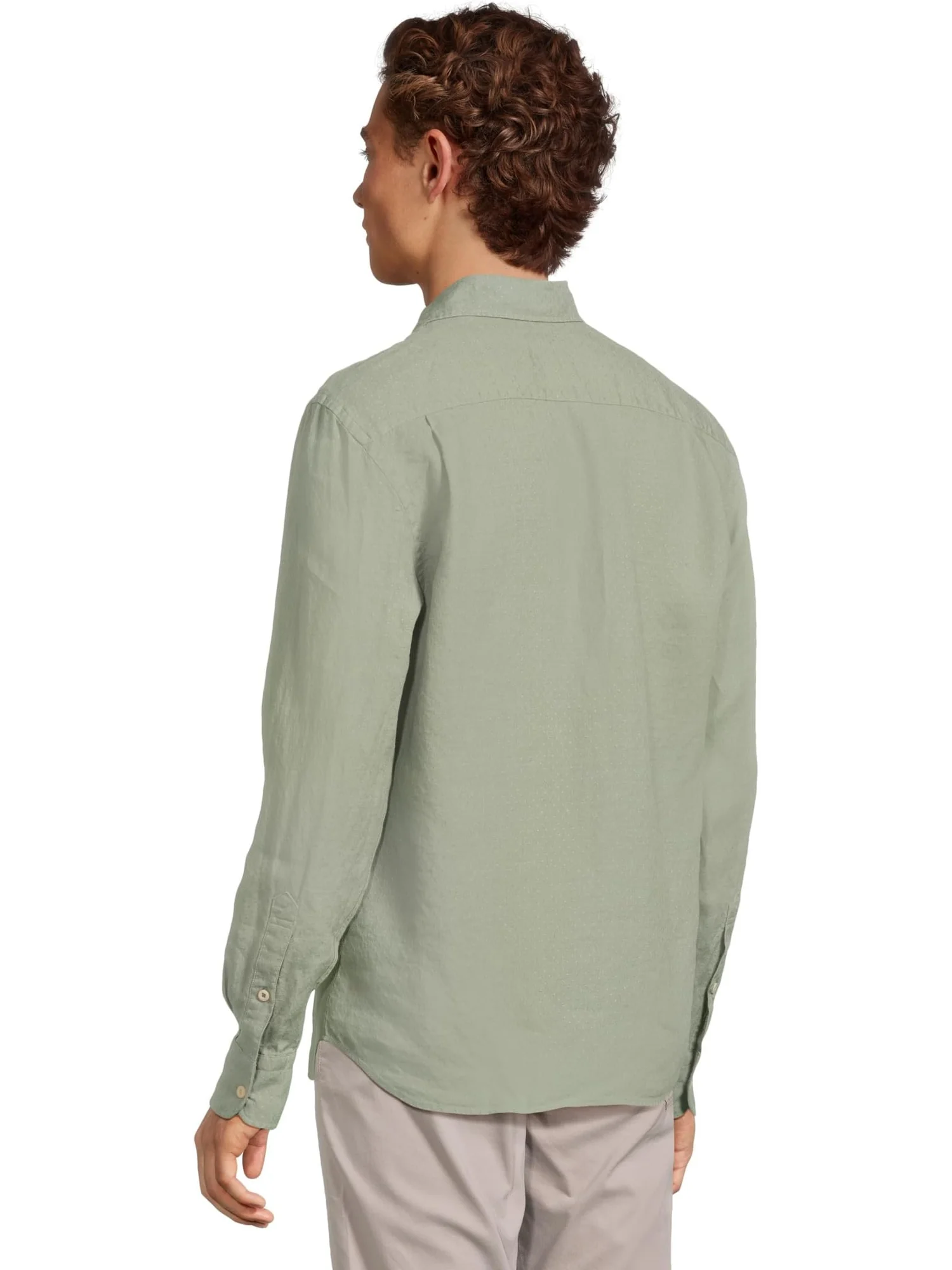 Рубашка Faherty Laguna Linen Shirt, цвет Fairfield Dobby — 3