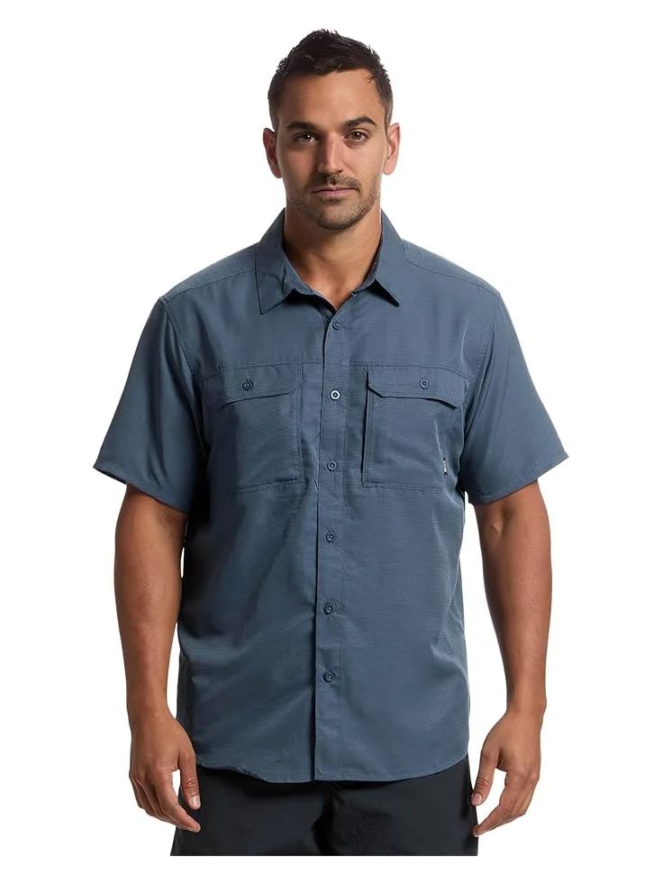 Рубашка Mountain Hardwear Canyon Short Sleeve Shirt, цвет Zinc 1 — серебристый