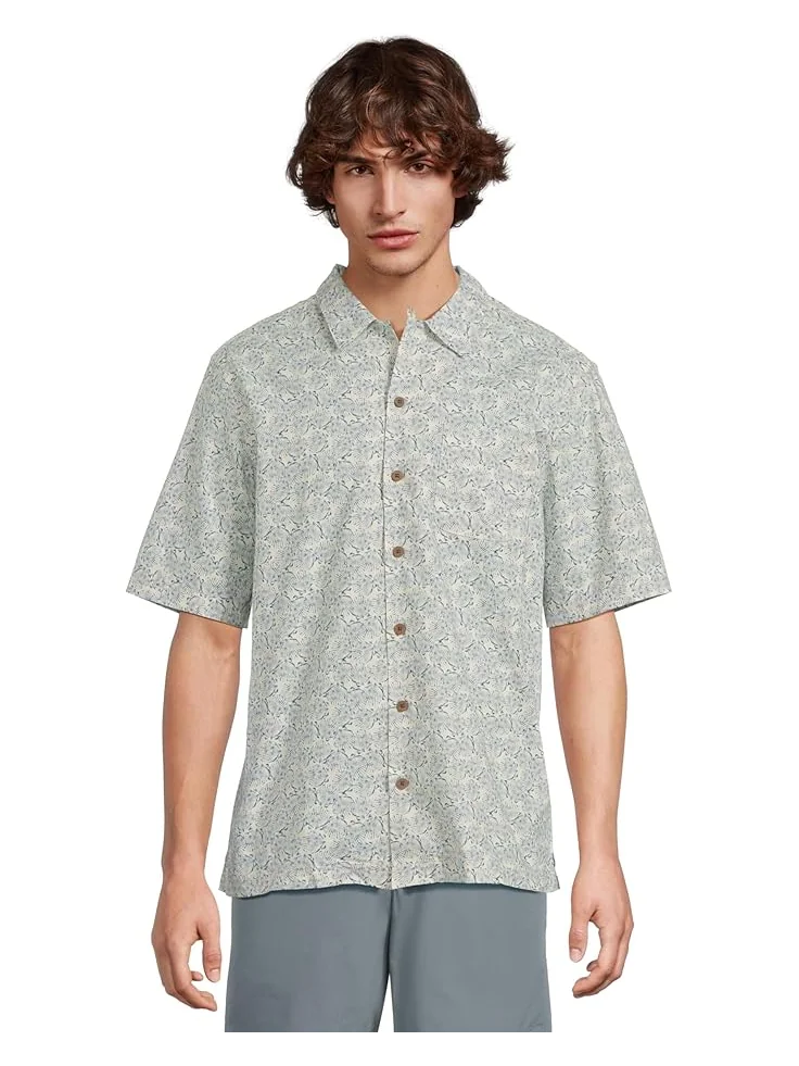 Рубашка L.L.Bean Tropics Shirt Short Sleeve Traditional Fit Print Shirt — 1