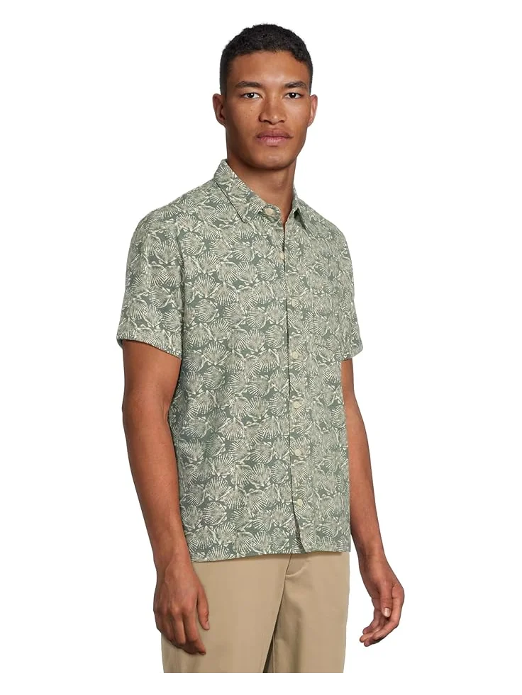 Рубашка L.L.Bean Lakewashed Performance Button Front Shirt Short Sleeve Traditional Fit Print — 2