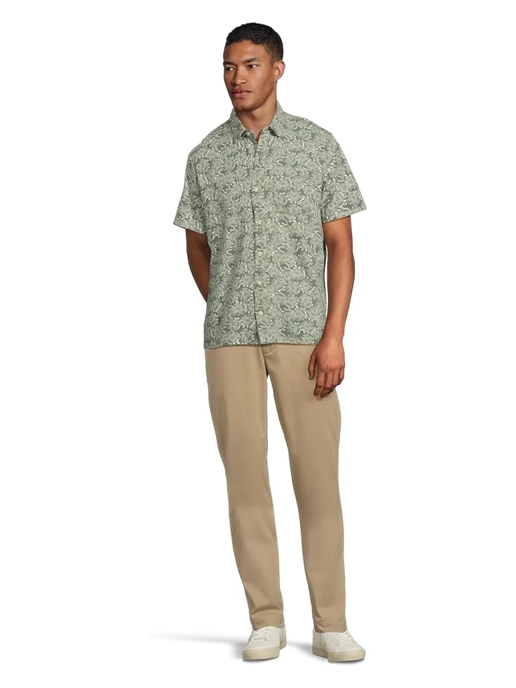 Рубашка L.L.Bean Lakewashed Performance Button Front Shirt Short Sleeve Traditional Fit Print — 5