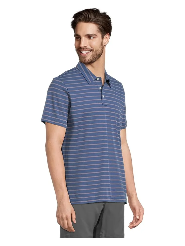 Рубашка поло L.L.Bean Comfort Stretch Performance Short Sleeve Polo, Slightly Fitted, Stripe — 2