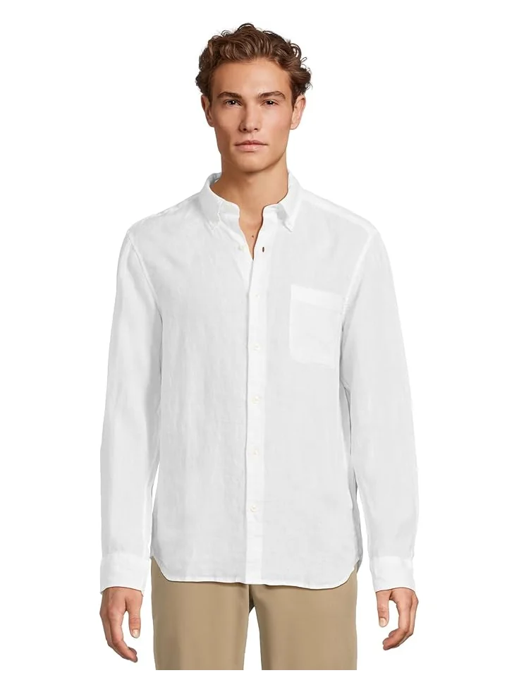 Рубашка Vineyard Vines Surfside Solid Linen Shirt — белый