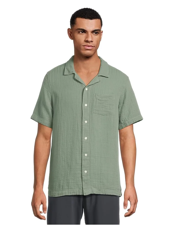 Рубашка L.L.Bean Vacationland Gauze Shirt Short Sleeve, Slightly Fitted — 1