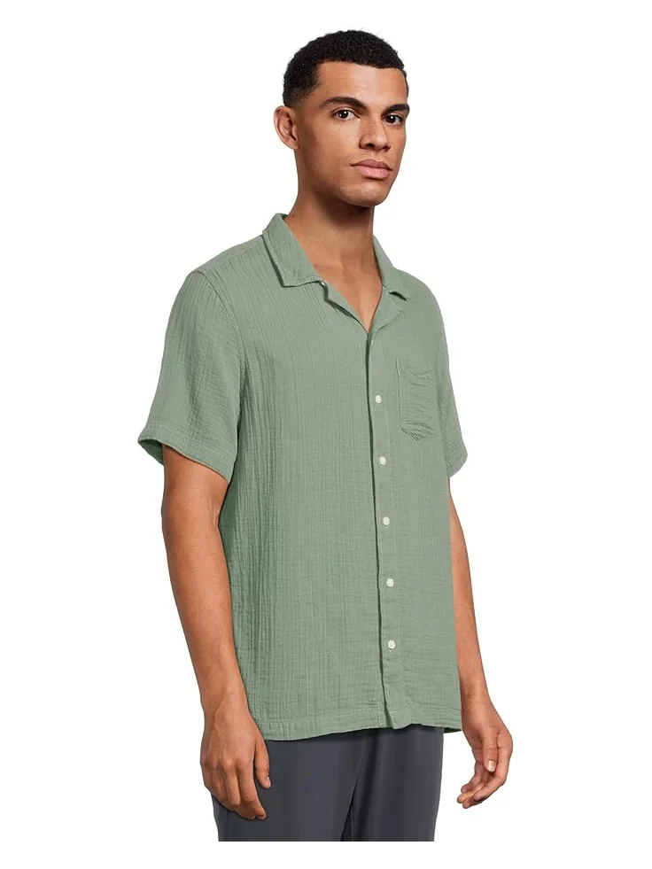 Рубашка L.L.Bean Vacationland Gauze Shirt Short Sleeve, Slightly Fitted — 2
