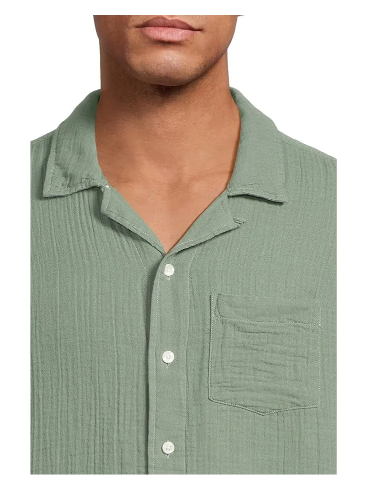 Рубашка L.L.Bean Vacationland Gauze Shirt Short Sleeve, Slightly Fitted — 4