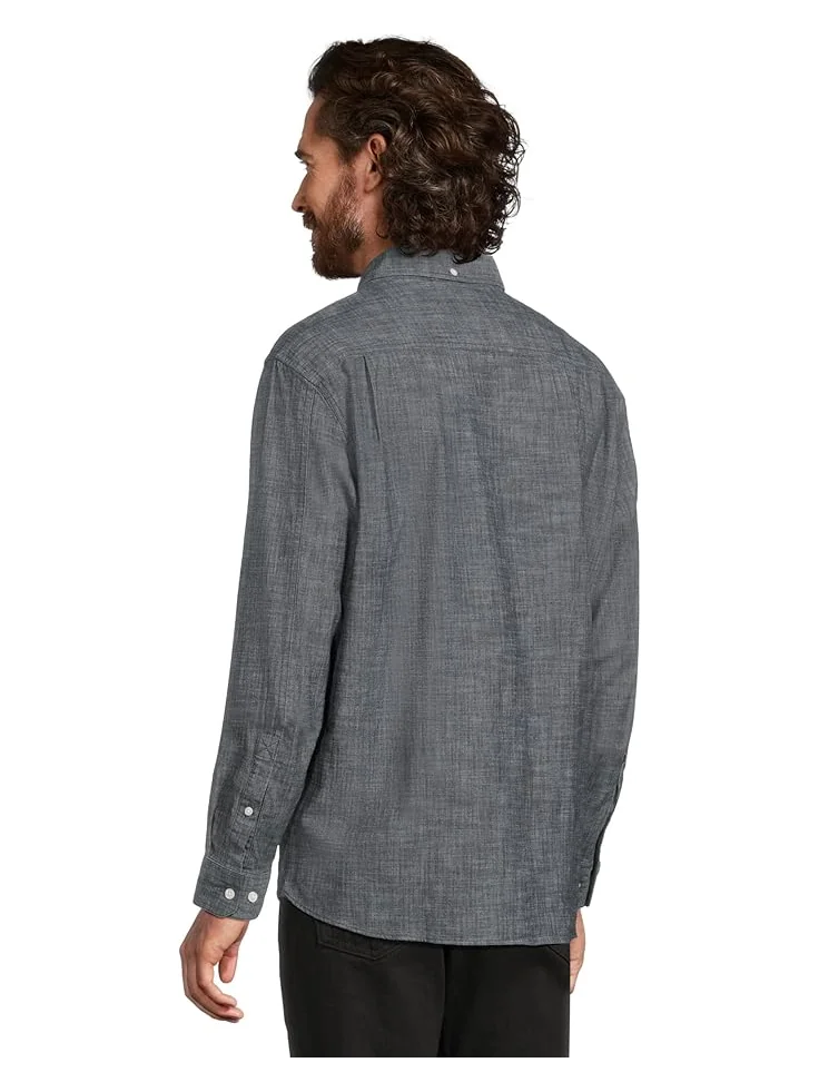Рубашка L.L.Bean Comfort Stretch Chambray Shirt, Traditional Untucked Fit, Long-Sleeve — 3
