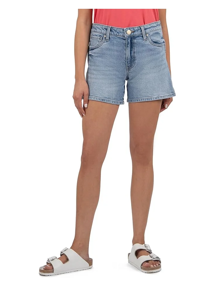 Шорты KUT from the Kloth Jane High Rise Long Short With Regular Hem, цвет Peaceful with Medium Base Wash — 1