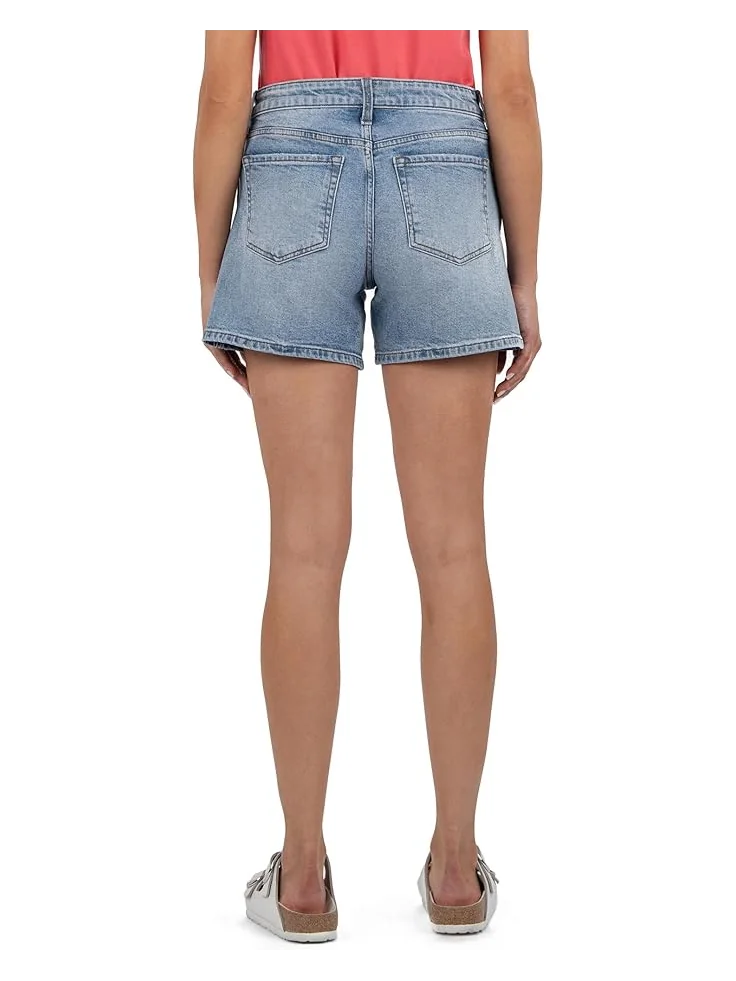 Шорты KUT from the Kloth Jane High Rise Long Short With Regular Hem, цвет Peaceful with Medium Base Wash — 2