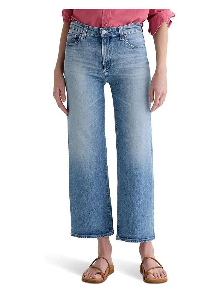 Джинсы AG Jeans Saige Mid-Rise Wide Leg in Helios, цвет Helios — 1