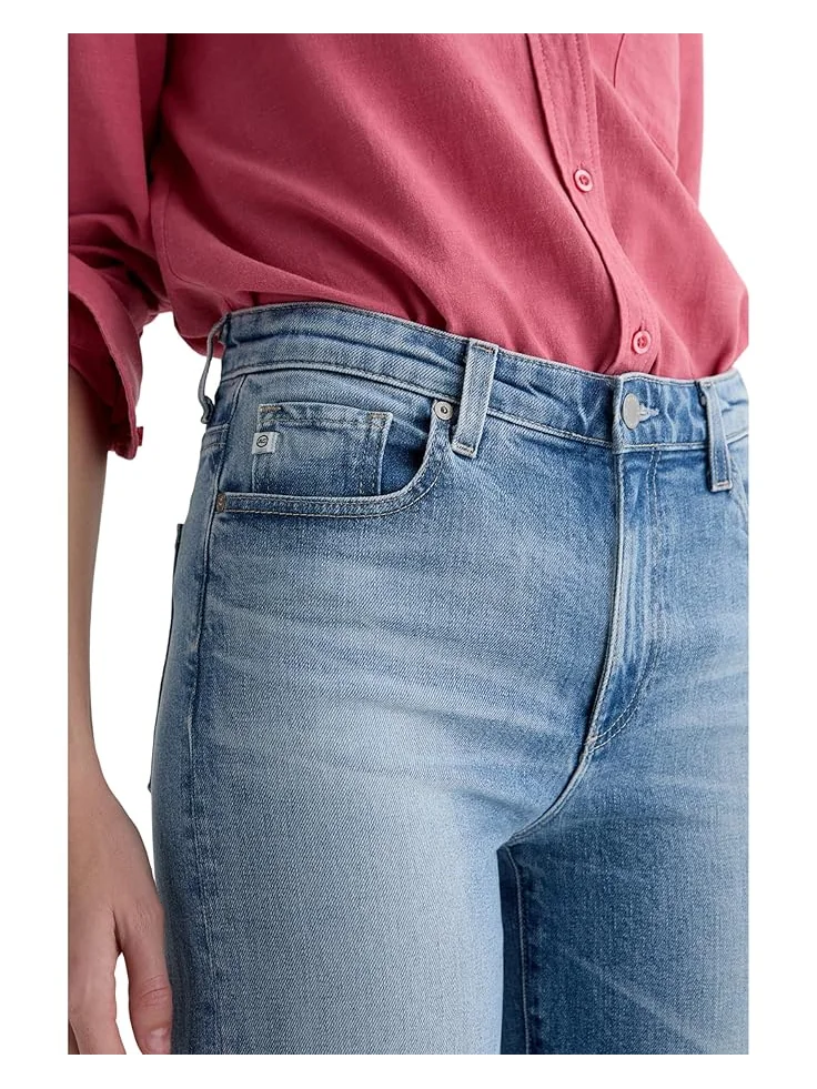 Джинсы AG Jeans Saige Mid-Rise Wide Leg in Helios, цвет Helios — 4