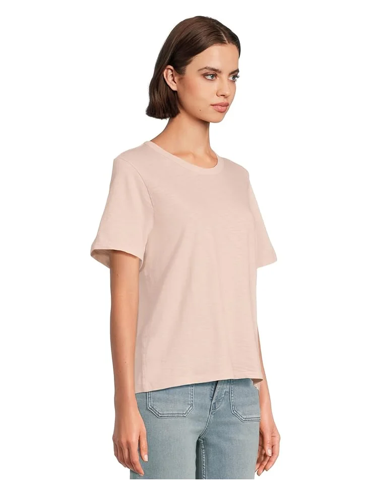 Футболка Faherty Sunwashed Essential Tee, цвет Peach Whip — 2