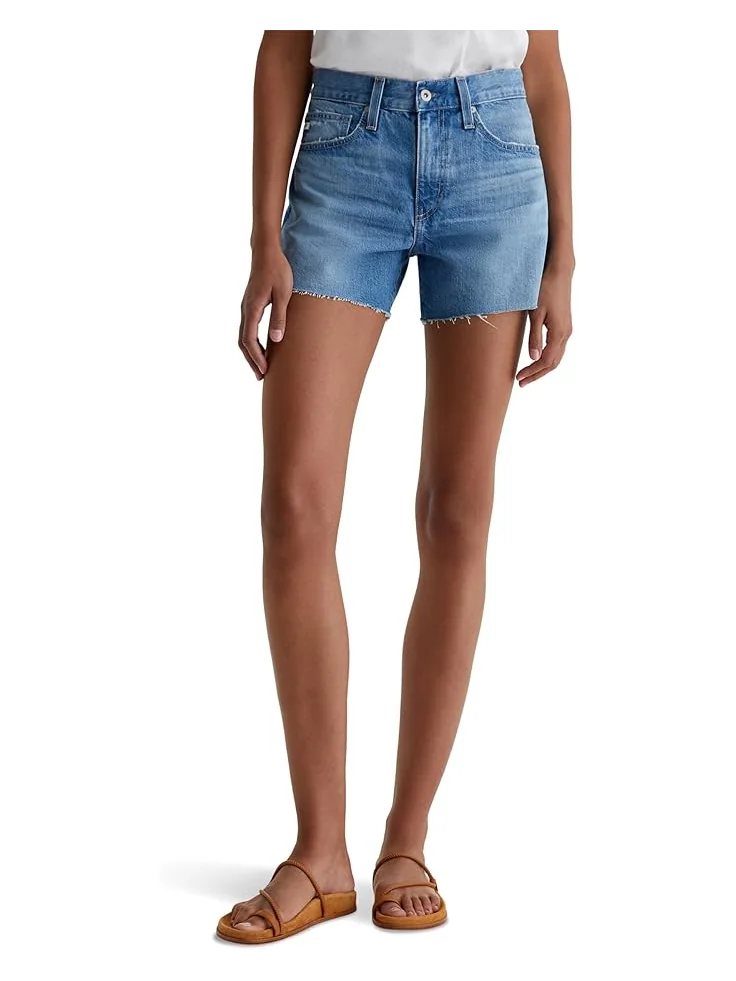 Шорты AG Jeans Halle High Rise Relaxed Shorts, цвет Flashback — 1